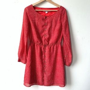 Brooklyn industries dotted button front dress S